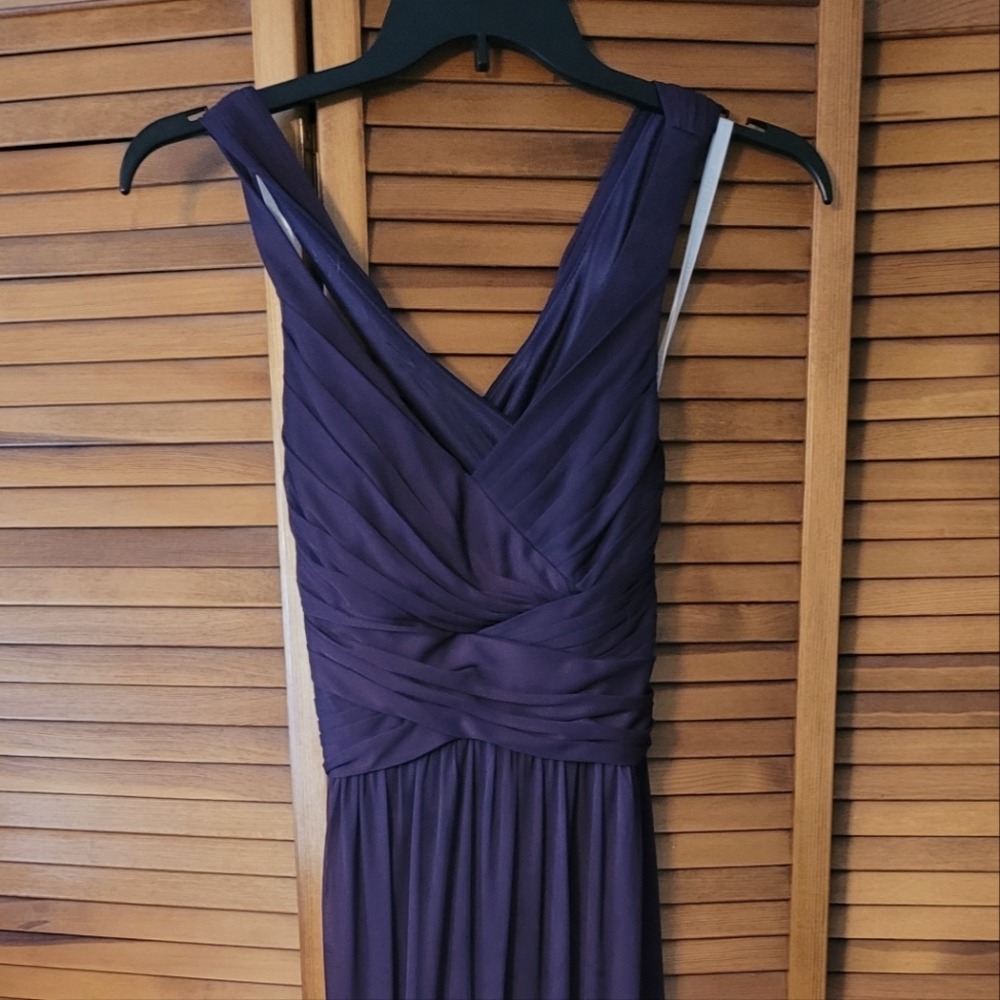 David's Bridal Plum Bridesmaid's Dress. Size 6